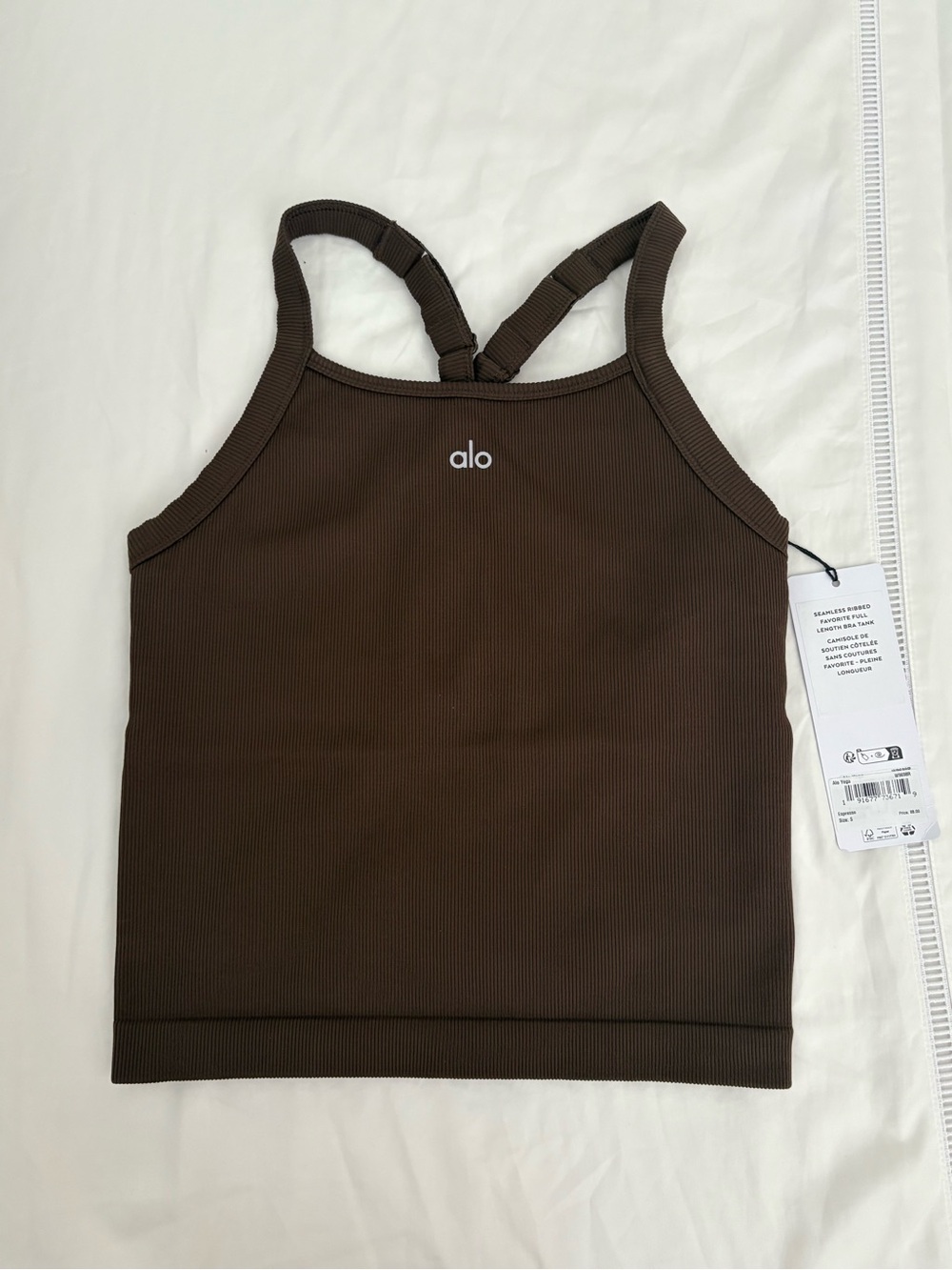 ALO Yoga Seamless Ribbed Favorite Full Length Bra
Tank - Espresso BNWT